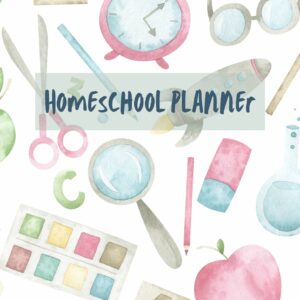 Printable Homeschool Planner, secular homeschool, unit study planner,