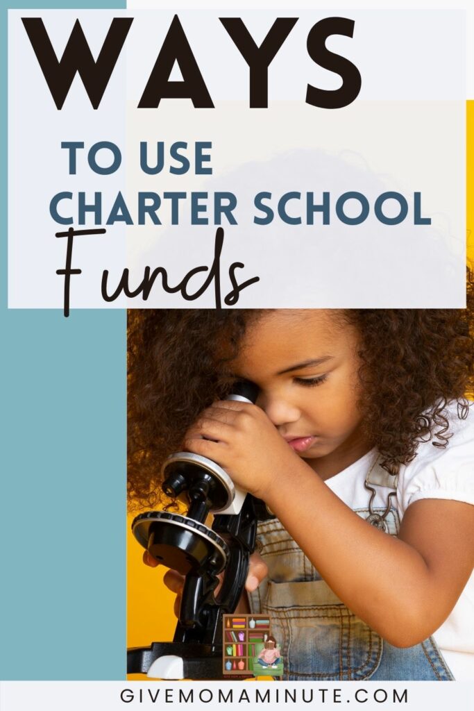 girl with microscope, what to buy with charter school funds for homeschool