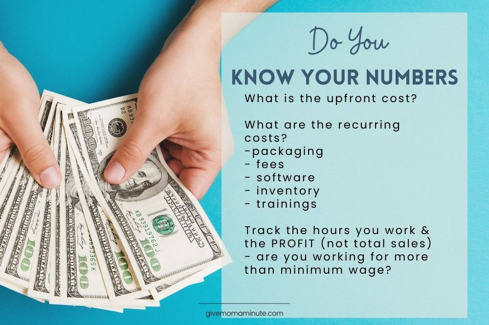holding cash, are you making a profit with your MLM