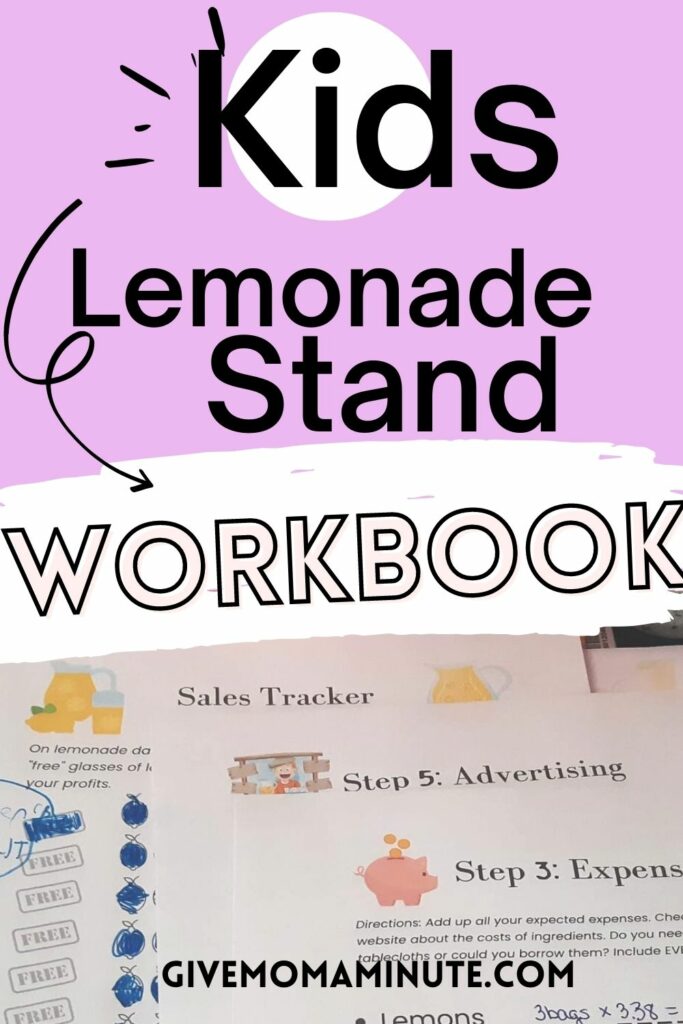 homeschool lemonade stand workbook
