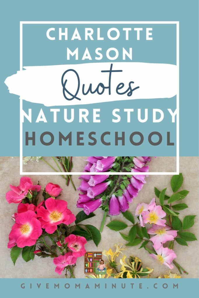 nature study flowers with charlotte mason quote homeschool